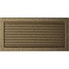 Vent Cover 22x45 Black and Gold with Blinds