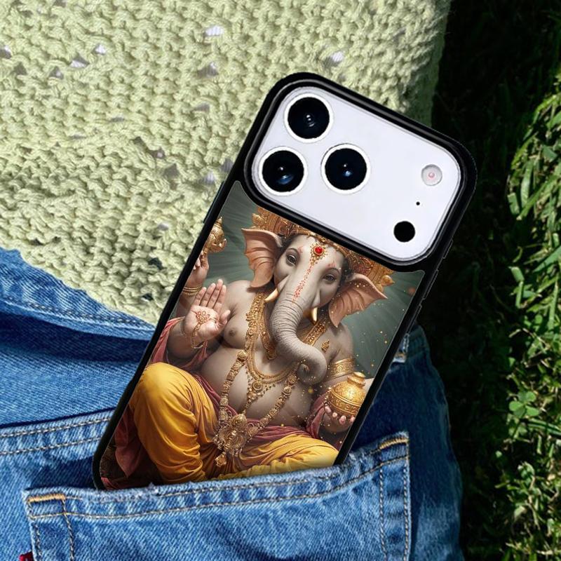 Чехол для телефона Бог-слон Ганеша Совместим с для IPhone 17air 16e 15 14 13 12 11Pro Max 17 Air