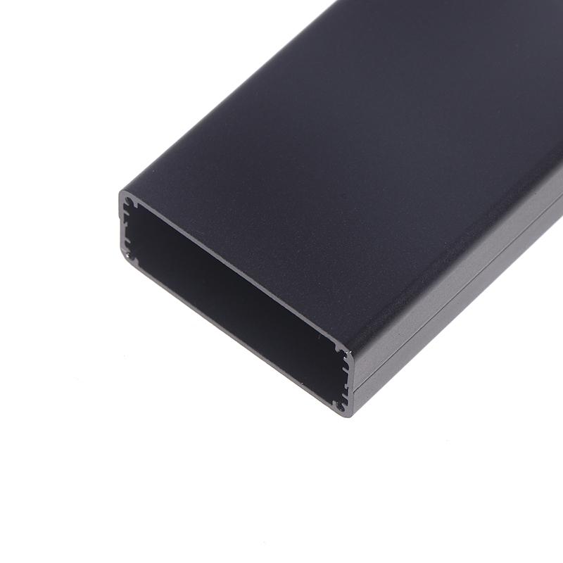 Алюминиевый корпус для приборной панели Pcb, корпус для электронного проекта, панели, винты, встроенные пазы, черный цвет 80X50X20 мм