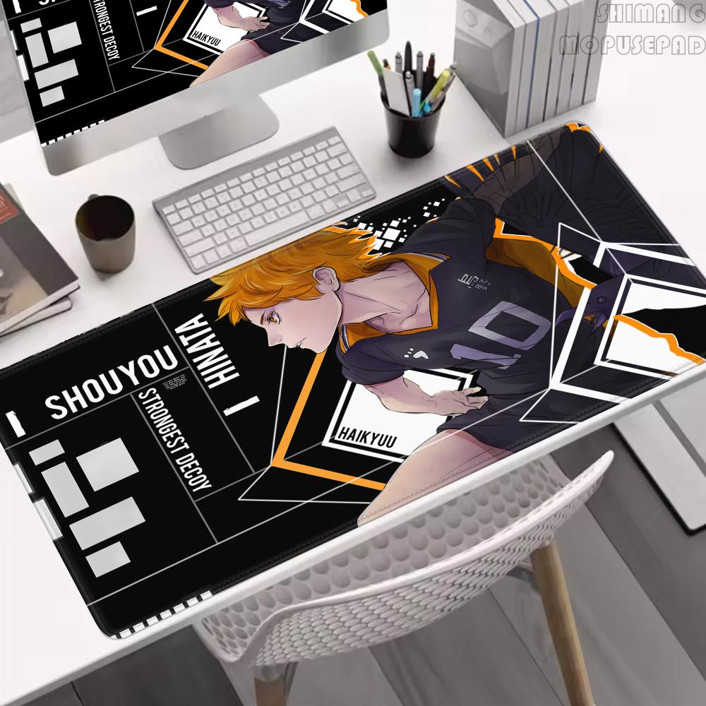 Коврик для мыши Аниме HD Haikyuu Большие резиновые коврики Игровой стол для ПК Коврик для рабочего стола ноутбука XL Нескользящий Коврик для клавиатуры компьютера Офисный коврик для рабочего стола