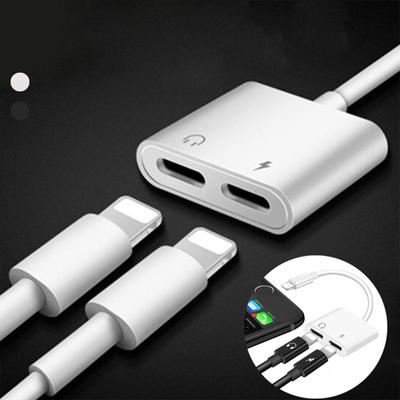 Для Iphone 7 8 X аудио адаптер сплиттер двойной разъем для зарядки наушников/аудио/адаптер для вызовов