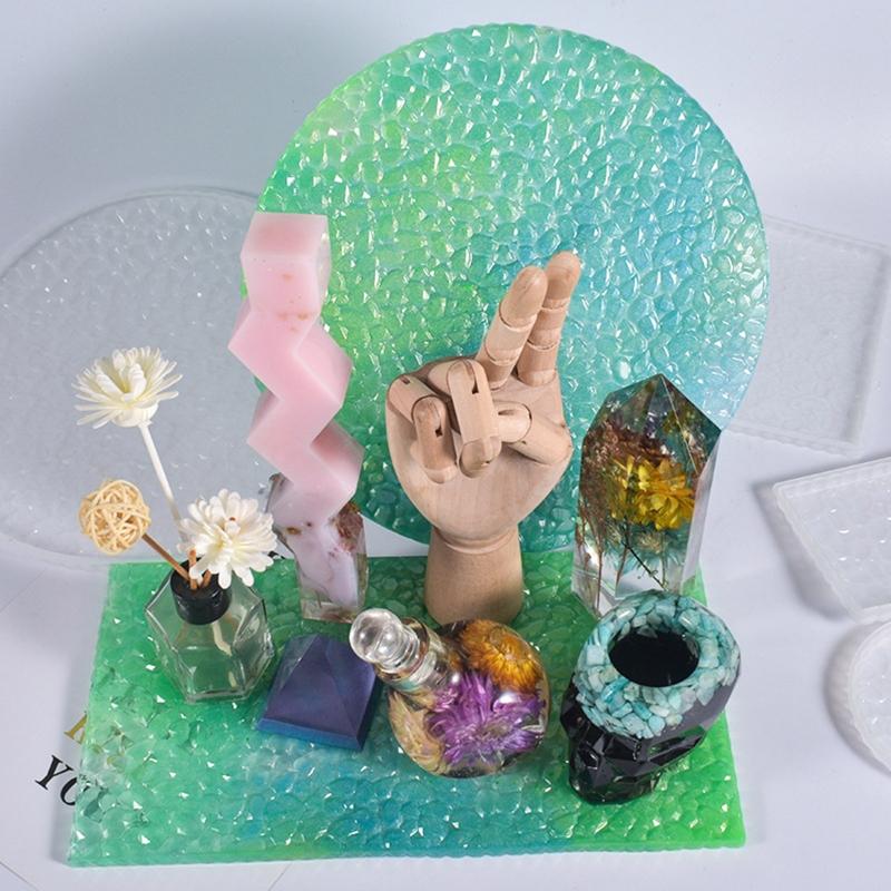 Подставка под стакан из силиконовой смолы, круглая/квадратная/прямоугольная, эпоксидная смола, литейные формы для свадебной вечеринки, украшения домашнего стола