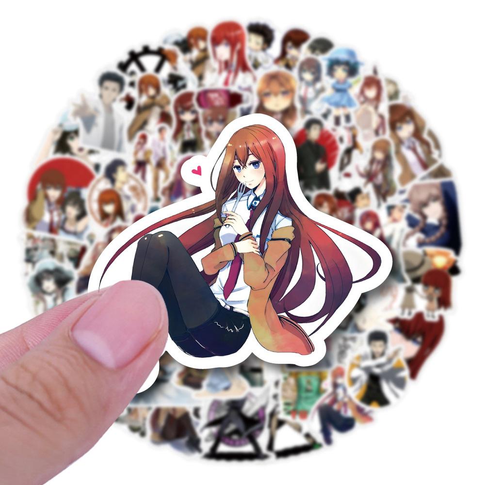 10/30/50 шт. Аниме Steins Gate Игровые Наклейки Мультяшные Makise Kurisu Shiina Mayuri Наклейка Скрапбукинг Багаж Телефон Граффити Наклейки