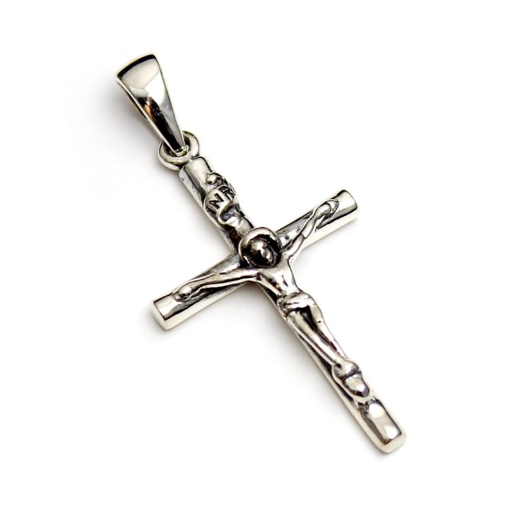 Christian Cross Silver 925 Pendant Pendant Top for Women and Men