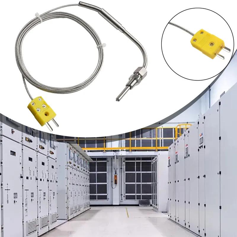 EGT K Type Thermocouple Exhaust Probe High Temperature Sensors 1/8" NPT Threads Adjustable Pressure Lock Mini K Type Connector