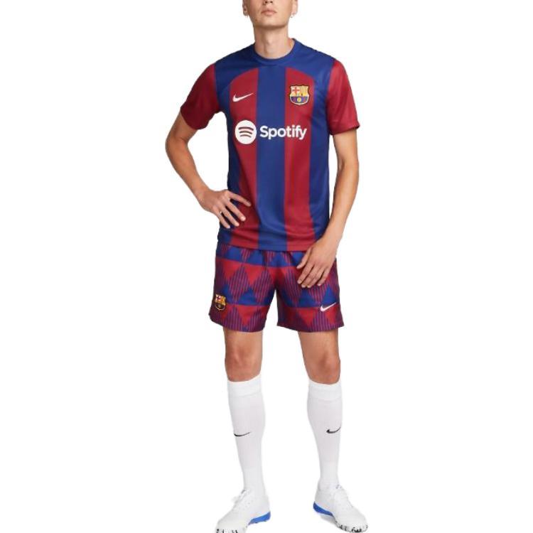 Nike FC Barcelona Soccer Jersey Fan Edition Men's Blue (Unisex) Soccer Jerseys DX2687 456