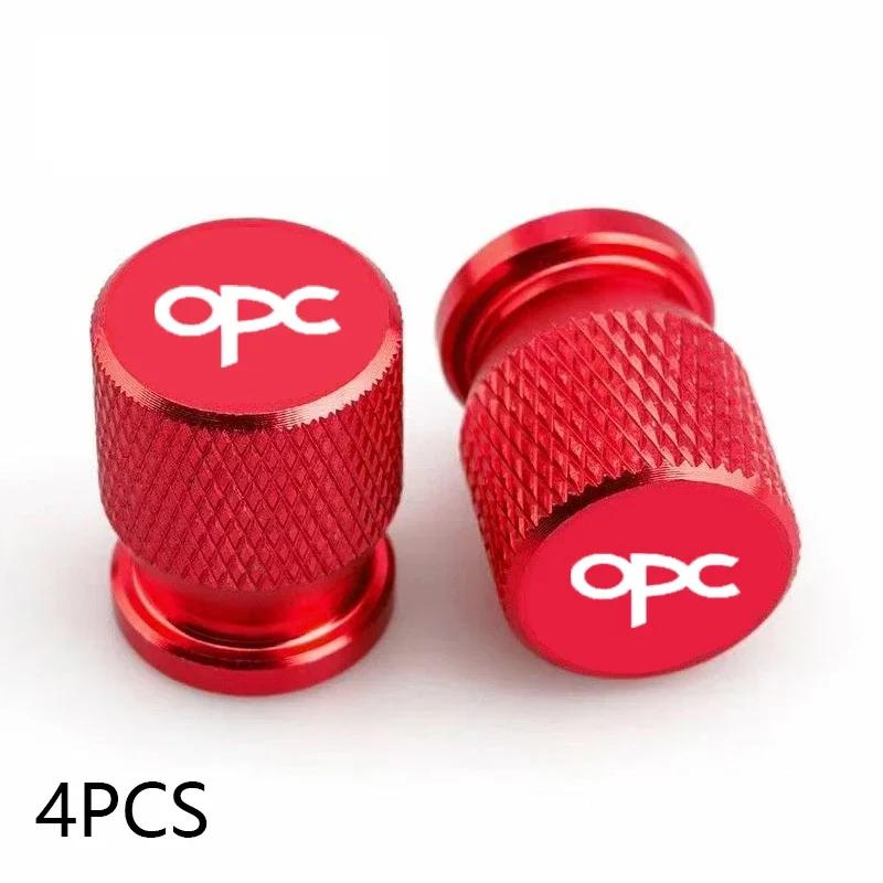For Opel Opc Accessories 4pcs Car Wheel Tire Valve Caps Tyre Stem Covers Airdust Waterproof