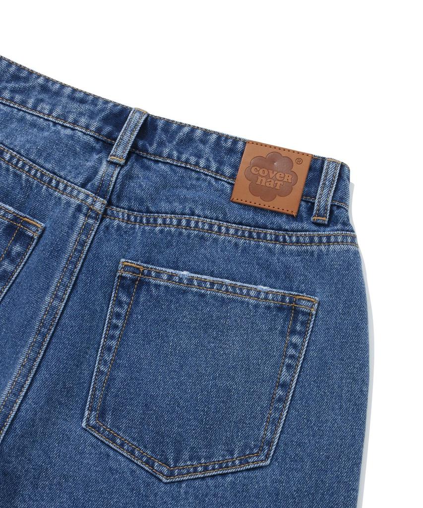 COVERNAT WOMAN Denim Shorts Blue