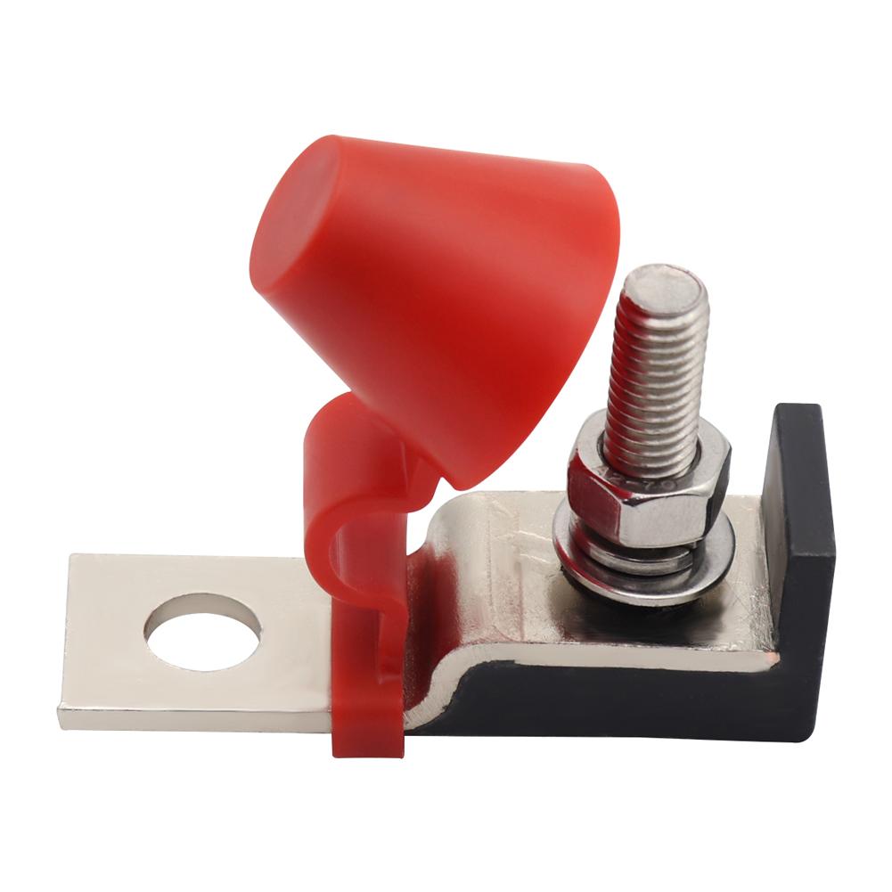 M8 Marine Rated Battery Fuse 30A-300A Marine Battery Terminal Holder with 58V Ring Fuse for Boat Truck for RV Cruise Ship Crane