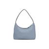 Prada Классическая серебряная пряжка Треугольный логотип Нейлоновая сумка-хобо Женские сумки Серо-синий 1NE515-2DH0-F0637
