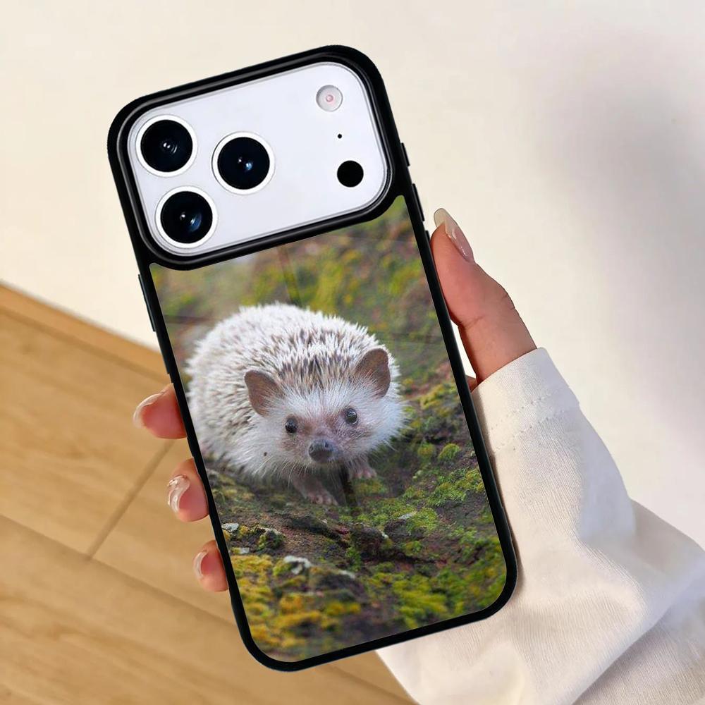 Animal Hedgehog cute Mobile Phone Case for IPhone 17 AIR 16pro Max 15 14 13 12 11 Bumper Cover