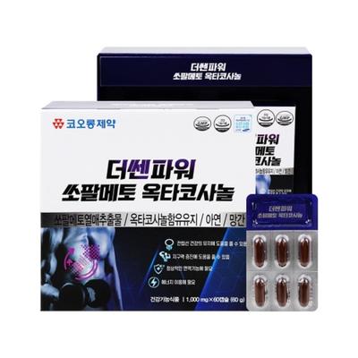 Kolon Pharmaceutical The Sen Power Октакозанол Экстракт плодов пальмы сабаль Цинк Питательные вещества для простаты 60 таблеток, 60 таблеток, 3 упаковки