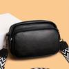 Small Casual Women's Fashion Shoulder Bag, Solid Color Crossbody Purse with Adjustable Geometric Strap