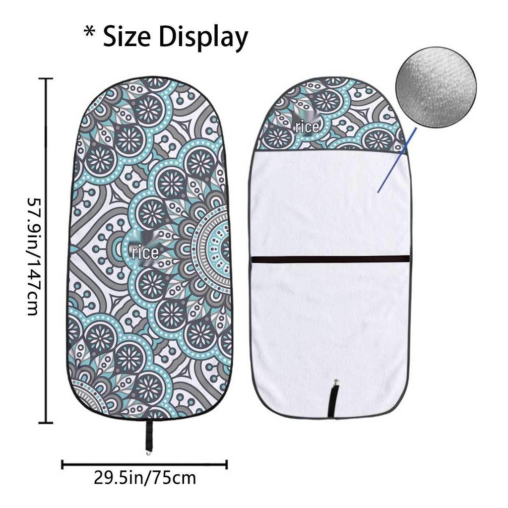 Universal Geometric Seat Cover: All-Season Front Seat Protector for Gym and Workout