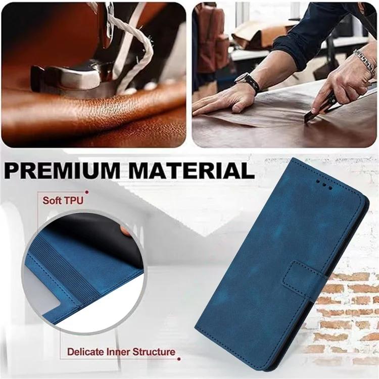 Для Xiaomi Redmi A3 / Poco C61 4G чехол однотонный чехол из искусственной кожи с магнитной застежкой и подставкой для телефона