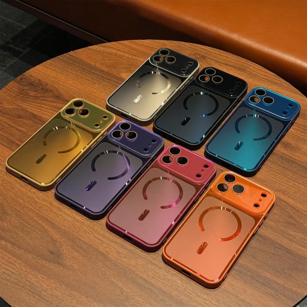 For iPhone 17 Pro Max Case Compatible with MagSafe TPU PC Phone Back Cover with Lens Film