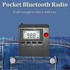 Портативные мини-радиоприемники, карманный FM/AM/SW-приемник, Bluetooth-стереодинамик, TF/гарнитура, MP3-плеер с ЖК-дисплеем, поддержка громкой связи