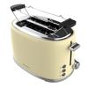 Cecotec Vertical Toaster Toast&Taste 1000 Retro Double Beige: 980 W 2 Slices