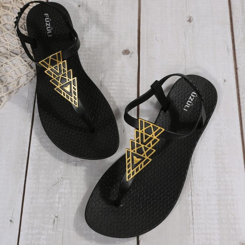 Женские сандалии Летние туфли на плоской подошве Женские тапочки для отдыха на пляже Уличная обувь для девушек