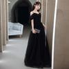 Женское банкетное вечернее платье, длинное висячее платье на одно плечо для взрослых, висячее платье