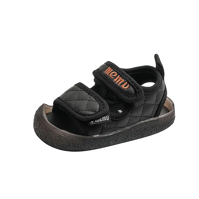 Korean-style fashionable baby walking shoes for boys and girls, comfortable soft-soled lightweight sandals, toddler toe-protecting beach shoes