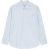 Loose Striped Comfortable Casual Long Sleeve Shirt Men Shirts Light-Blue 4RB101G-24Q