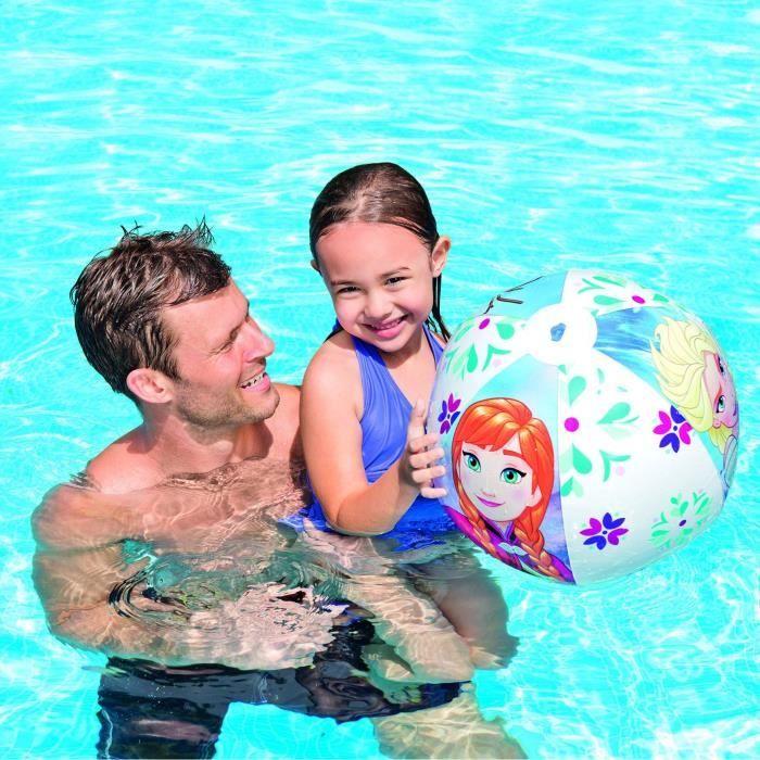 Ballon LA REINE DES NEIGES 51cm - Jeux de Piscine pour Enfant - Marque INTEX - Fille - A partir de 3 ans