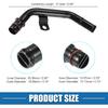 Engine HVAC Heater Hose Assembly for Ram 1500 2500 3500 2011-2023 5.7L No.53022199AC Radiator Hose Inlet Pipe Metal Black
