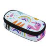 Pen Case Zipper Closure Multi Compartment 300D Polyester with Pen Slots Mesh Pocket and Spacious Main Compartment for Students