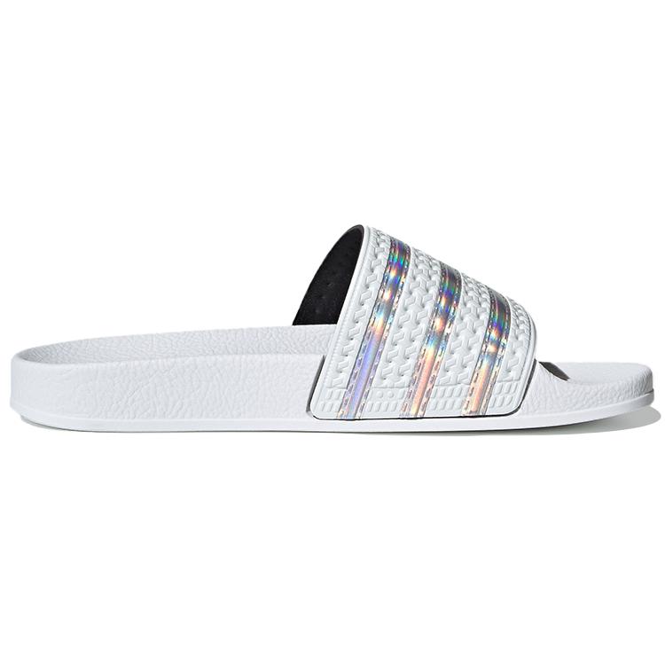 adidas Женские кроксы Adilette 'White Iridescent' Женские FV0041