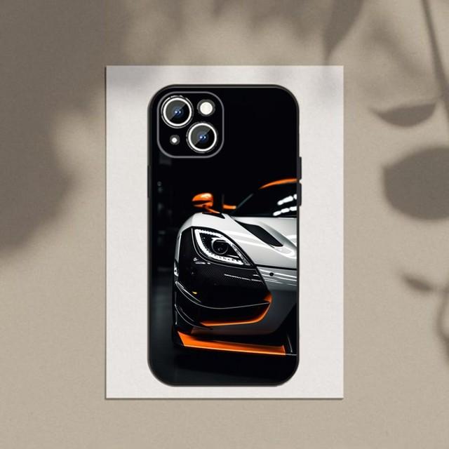 Крутой мужской спортивный чехол для телефона с автомобилем для Apple iPhone 15,14,13,12,11,XS,XR,X,8,7,Pro,Max,Plus,мини силиконовый черный чехол