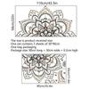 Mandala Wall Decal, Bohemian Indian Mandala Decal, Headboard Master Bedroom Bohemian Decal