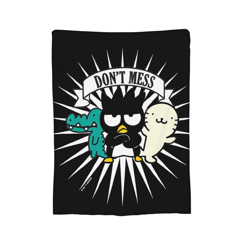 Movie Cartoon Badtz Maru Knitted Blankets Flannel Throw Blankets Bed Sofa Decoration Soft Warm Bedspreads,