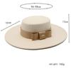 Hat Celebrity Light Luxury Wool Top Hat Wool Big Eaves 10Cm Hat British Flat Top Big Edge Hat