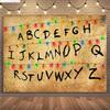 American TV Stranger Luminous Letter Photography Backdrops Prop Alphabet Light Baby Gift Birthday Party Background ZZ-02