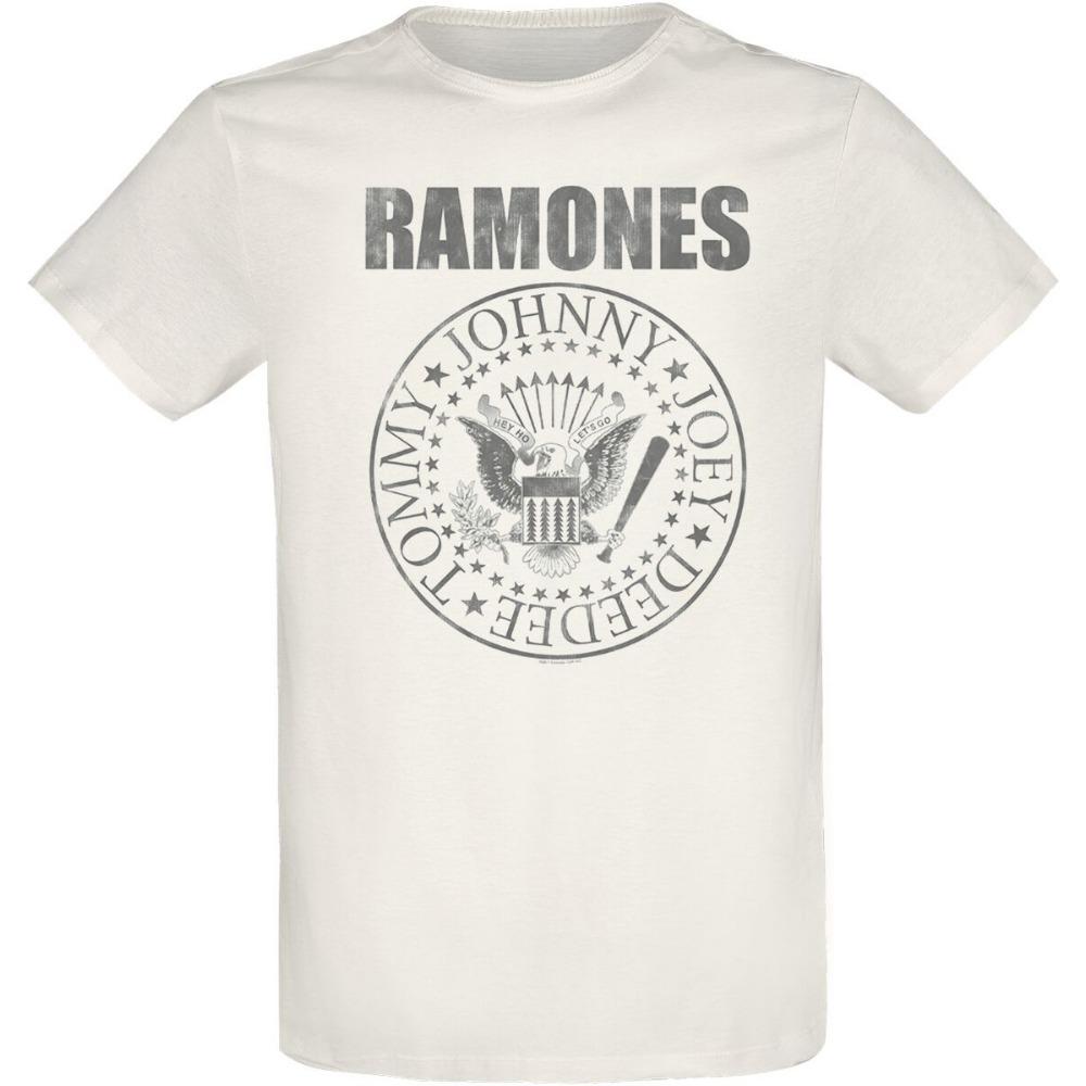 Футболка Ramones Мужская Металл Рок-группа Графическая Хлопок Летняя Уличная Одежда Топ унисекс Повседневный удобный