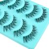 Manga Lashes 5Pairs Natural Lashes False Eyelashes Lashes Strip Makeup Lashes Full Anime Lashes Devil Little Eyelashes Band Q1E8