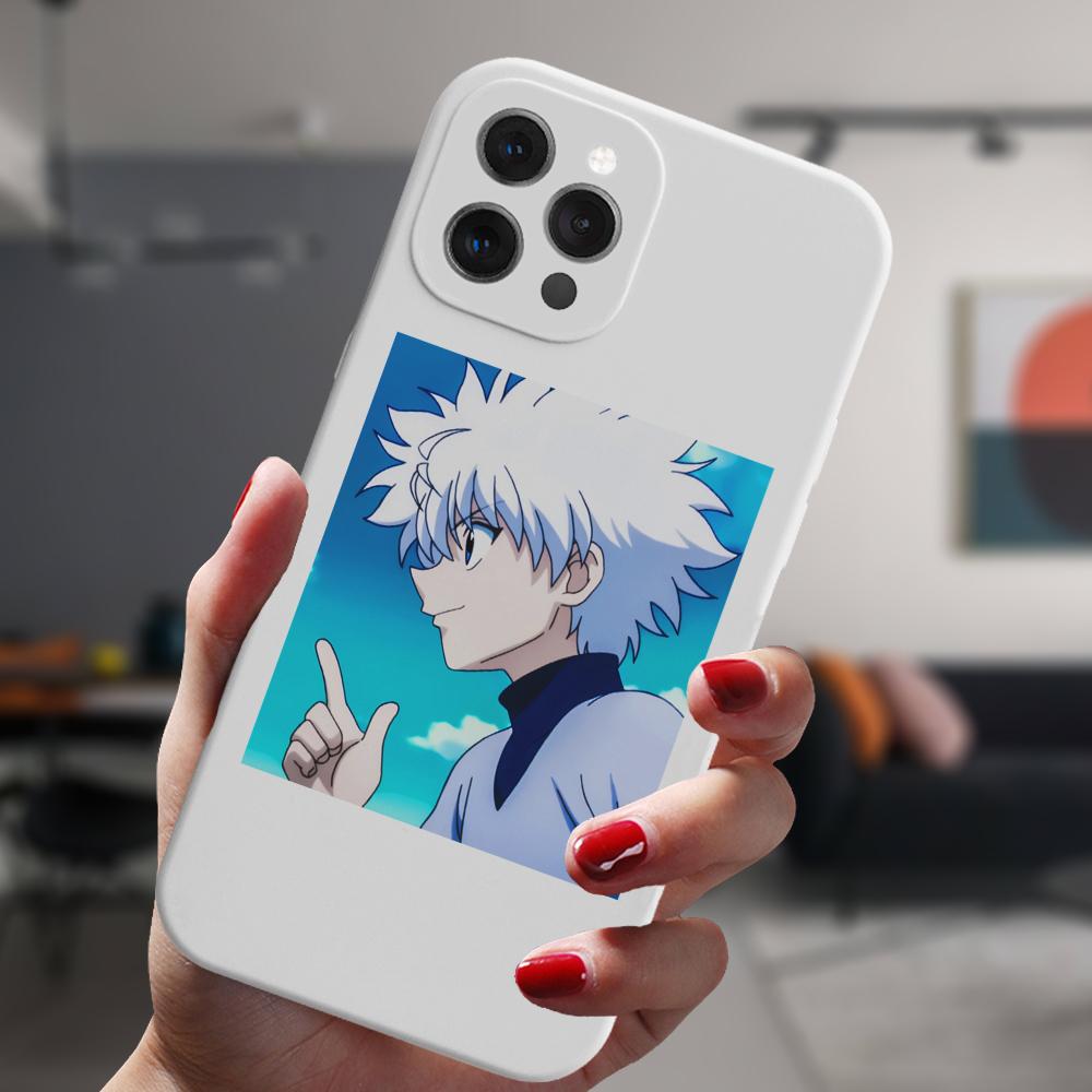 Для Iphone 13 11 12 14 Pro Max Mini Xs Xr 14plus белый чехол аниме Hunter X Hunter Killua Hisoka силиконовый защитный чехол