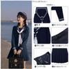 Sea Sailor Long Top and Bottom High School School Innocent Cosplay Navy Three Sailor Kansai Front Junior High School, идущий в школу по пути в начальную школу