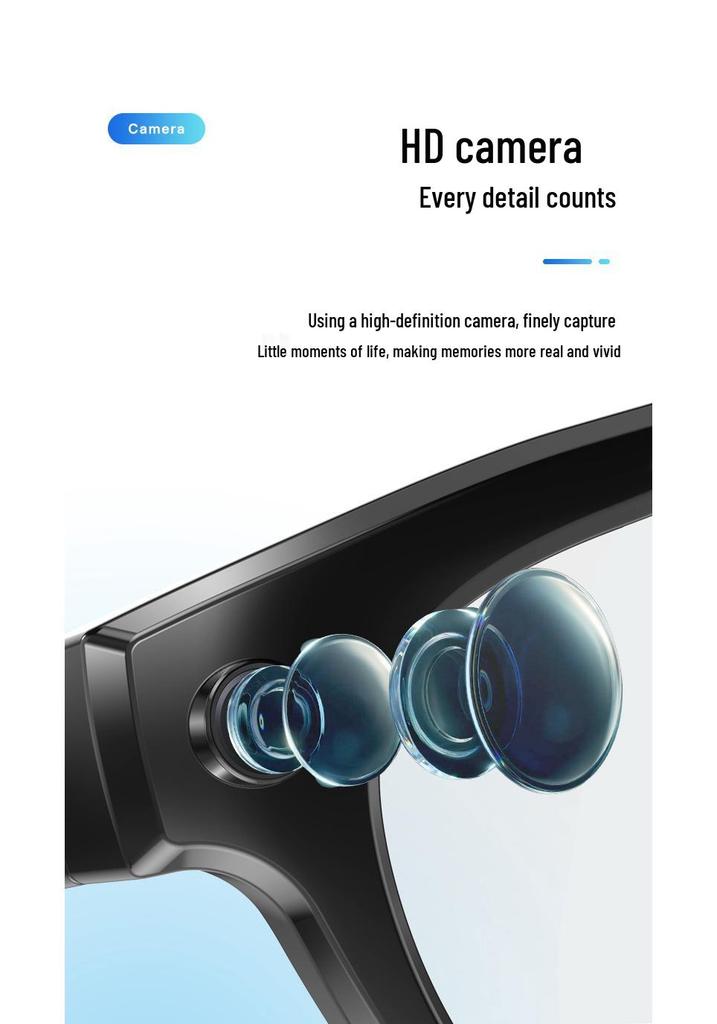 Умные ИИ-очки GS380: Фото/Видеокамера, Распознавание объектов, Перевод, Bluetooth