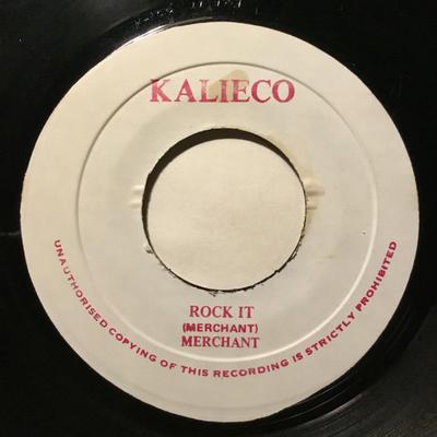 7-дюймовая пластинка MERCHANT Rock It NONE Kalieco 1985 Ямайка Reggae Ska Dub Б/у
