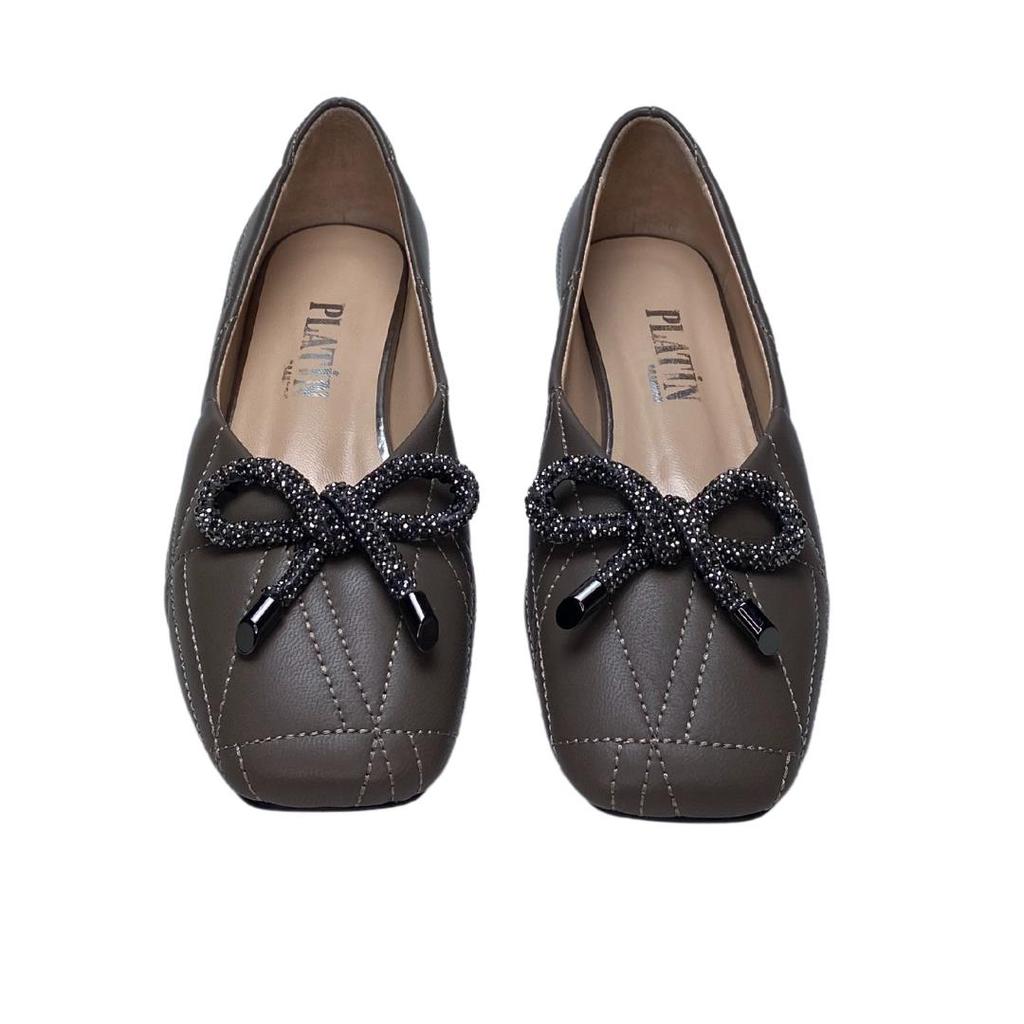 Женская обувь на плоской подошве из натуральной кожи для повседневного использования