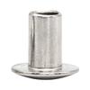201 Stainless Steel Semi-Hollow Flat Round Head Rivets 5/6/8/10MM (GB873)