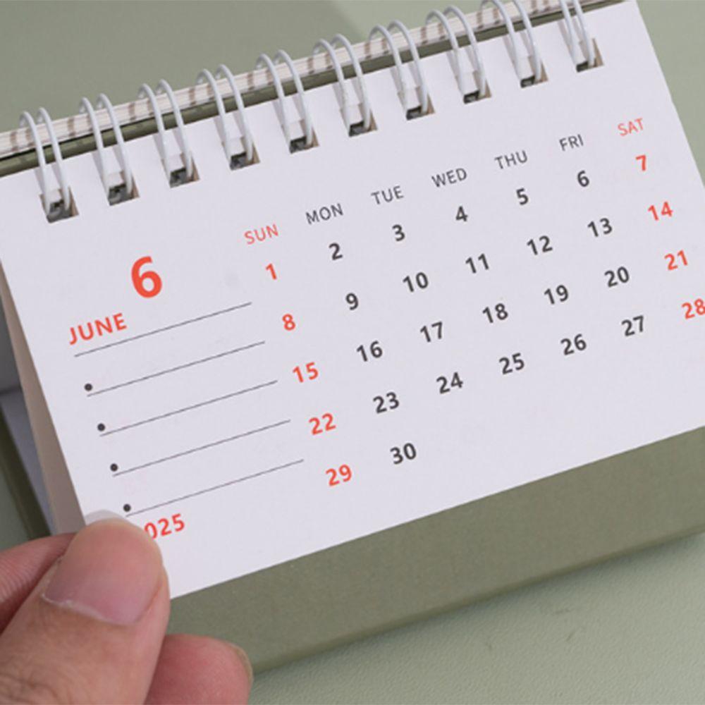 18-Month 2024-2025 Calendar Creative Yearly Agenda Mini Desk Calendar  Office Supplies
