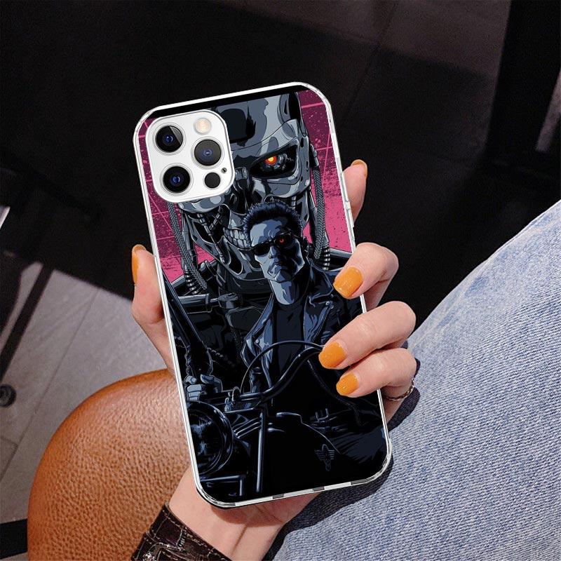 Чехол для телефона Арнольд Шварценеггер Терминатор Для iPhone 17 Air 16 Pro Max 16E 15 + 14 Plus 11 12 13 Mini 7 8 SE Подарок Печатная Крышка