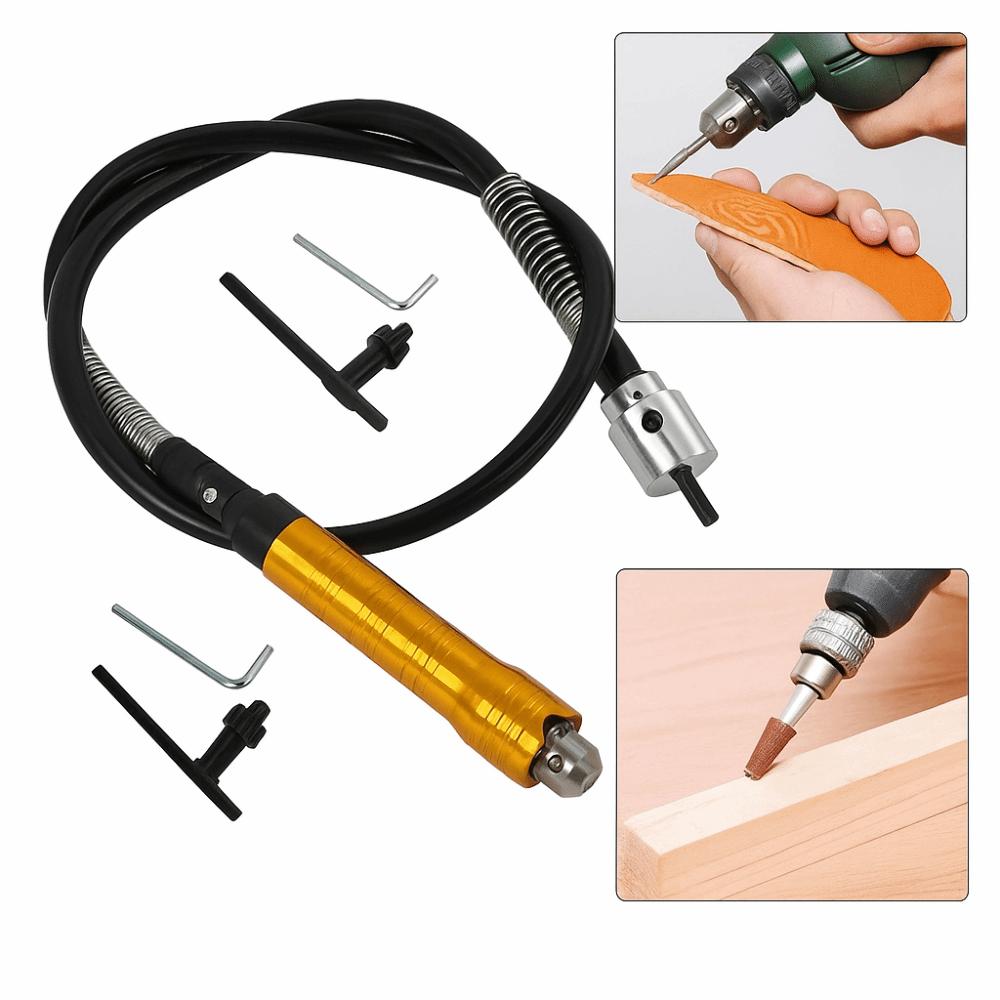 Stainless Steel Flexible Drill Extension 6.5mm Rotary Grinder Tool  Drill Accessories