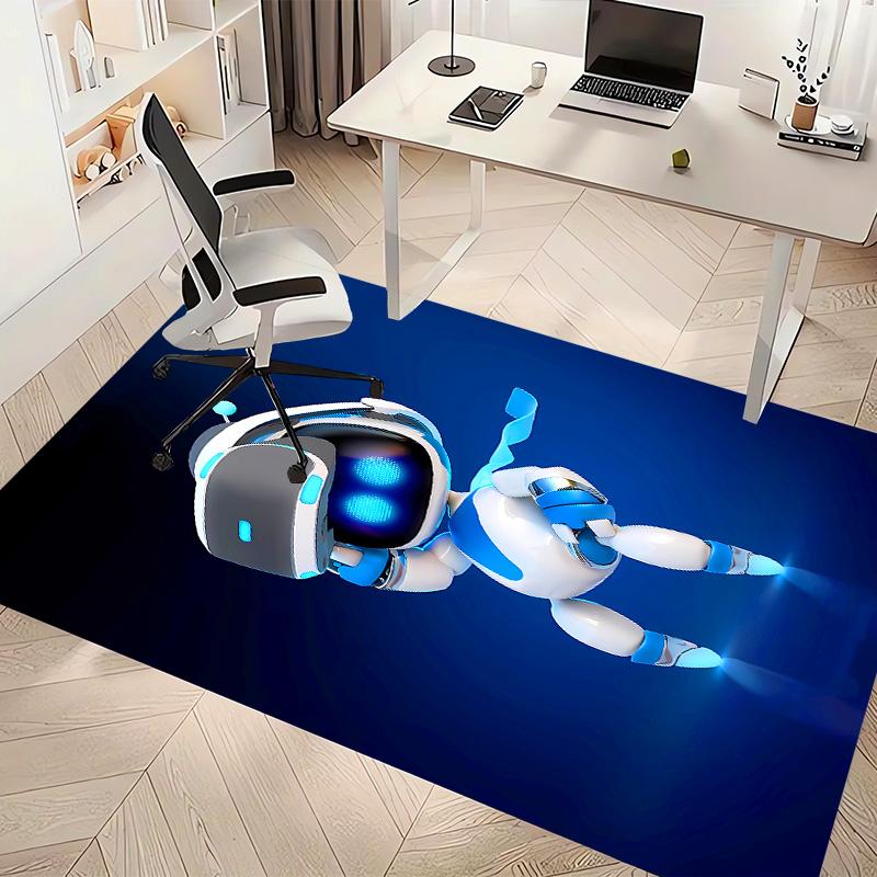 Astro Bot3 Printed Absorbent Washable Carpet, Non-Slip Bathroom Mats, Kitchen Rugs, Yoga Mat,Living Room Entrance, Camping Picnic Rugs