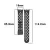 Silicone Watch Band for Huawei Band 10/10 NFC/9/9 NFC/8/8 NFC Holes Design Breathable Magnetic Buckle Strap