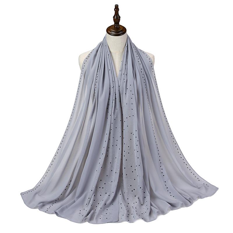 Новый Летний Роскошный Элегантный Женский Шелковый Шарф Пляжный Накидка Шаль Шифоновая Блестящая Бандана Защита от Солнца Хиджаб Женский Шарф Парео Платок