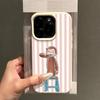 Милый чехол для телефона с рисунком обезьянки, чистящей зубы, для iPhone 17 Pro Max 16 15 14 Plus 13 12 11 Pro Max 17Air 16e X XR XS, мягкий чехол